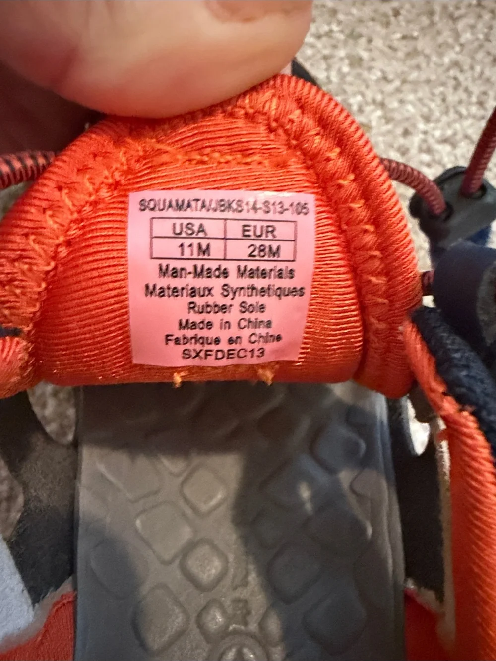 Jambu Kids Navy and Orange Water Shoes